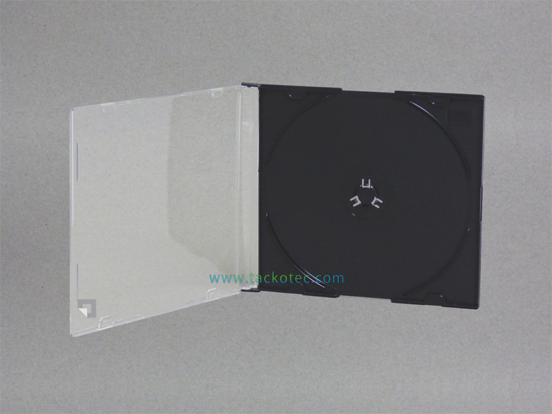 Boitier pour 1 CD extra plat, noir