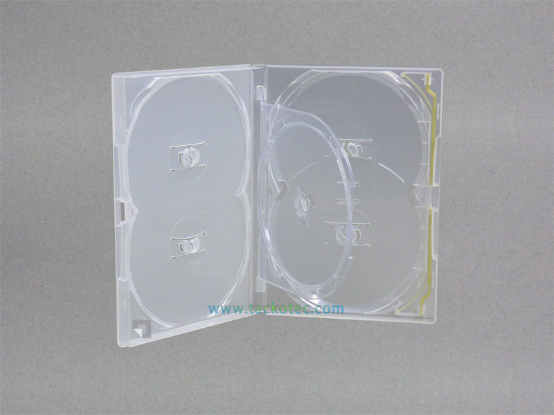 Boîtier translucide pour 5 DVD