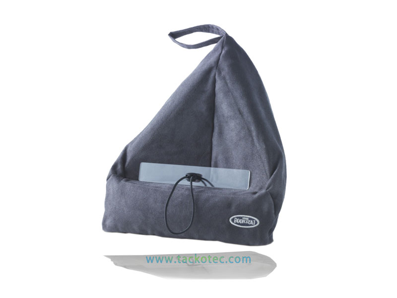 coussin pour livres gris