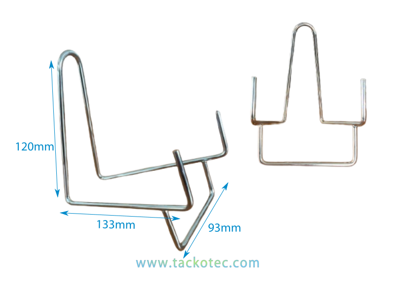 Chevalet en fil d'acier chromé, fil métal