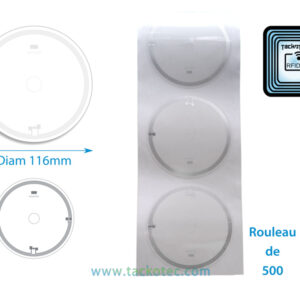 Etiquettes RFID support PET transparent