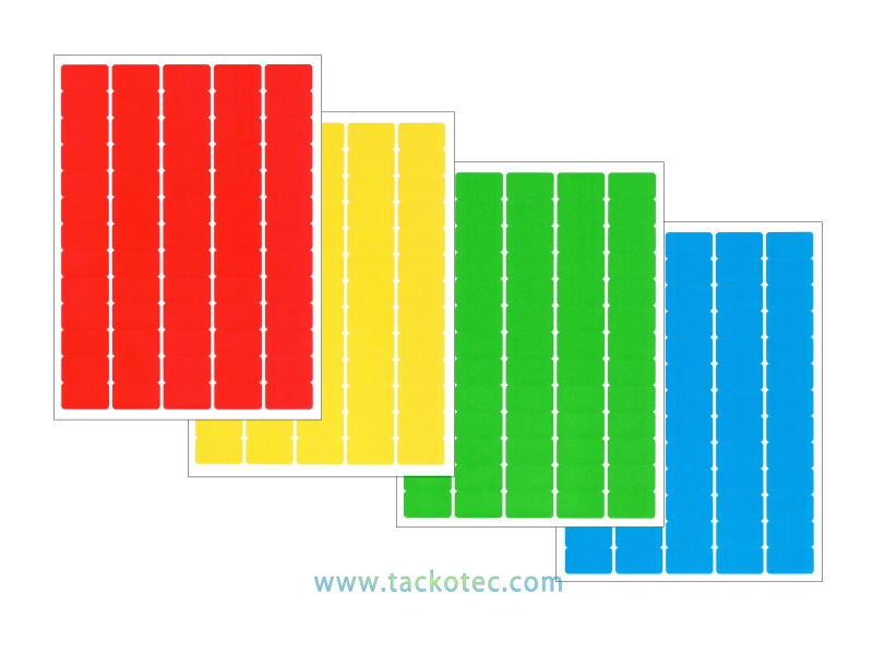 Etuis d'étiquettes adhésives couleurs A4