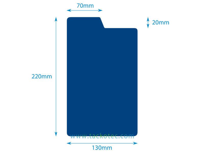 Plastique rigide, bleu, mat