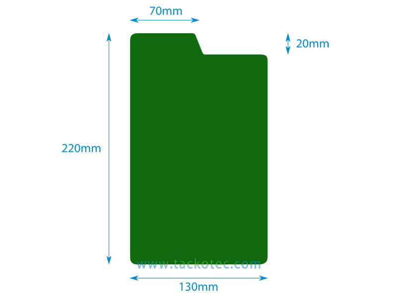 Plastique rigide, vert, mat