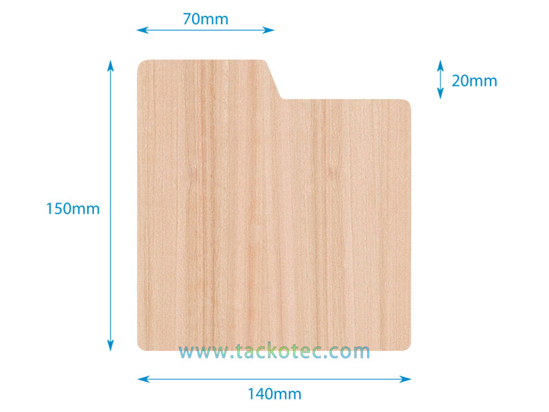 Intercalaire bois pour CD avec onglet, gamme écoresponsable