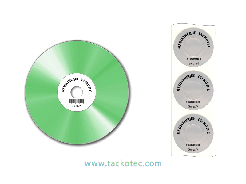 Pastilles et macarons renfort personnalisables/ protection pour CD et DVD