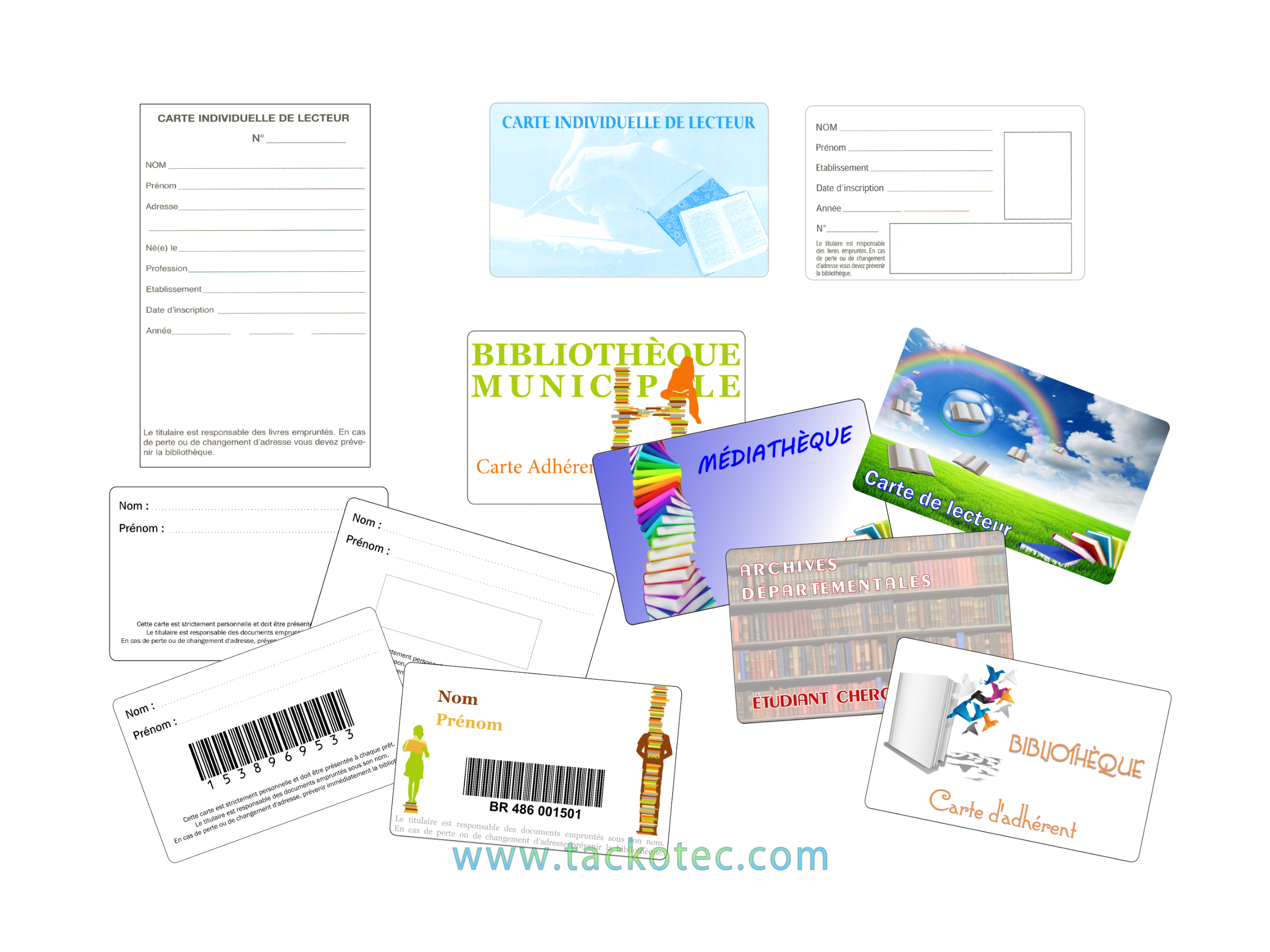 Cartes lecteurs personnalisées
