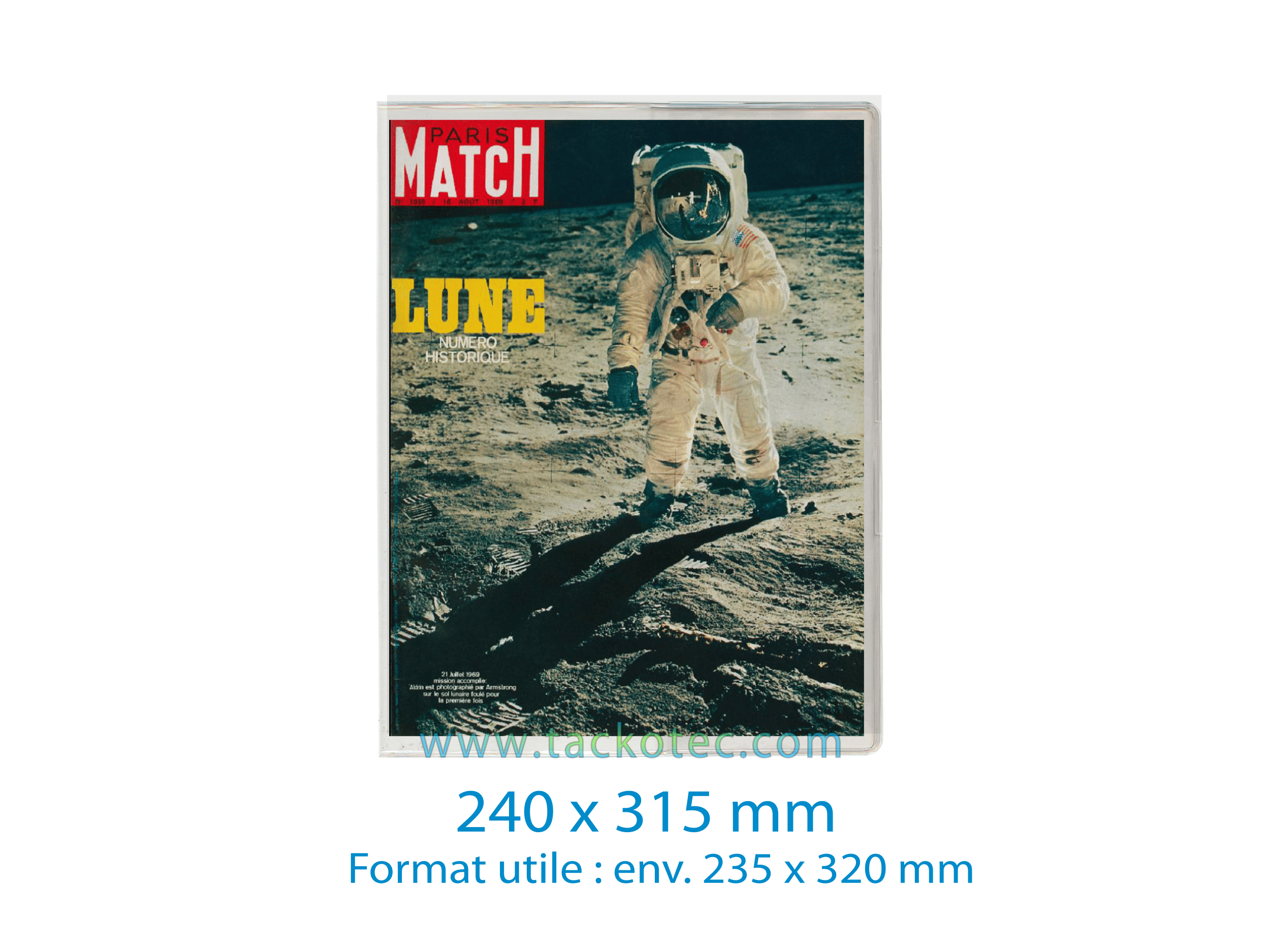 Protège-revue transparent