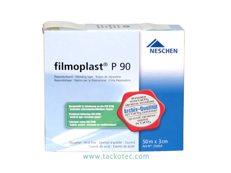 FILMOPLAST P® Papier spécial pages déchirées, boîte dévidoir 50 m x 2 cm