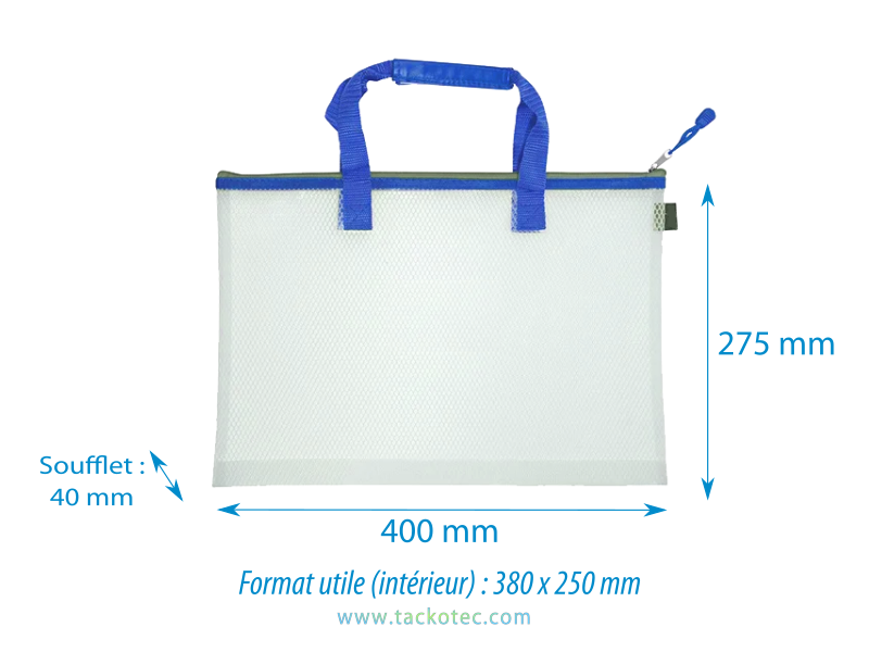 Pochette EVA, format A4, bleu