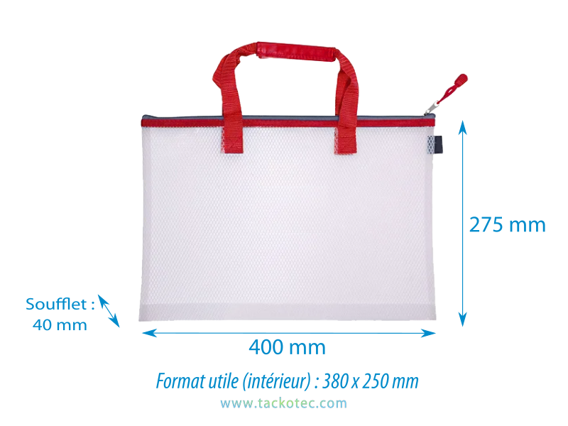 Pochette EVA, format A4, rouge