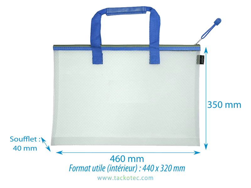 Pochette EVA, format A3, bleu