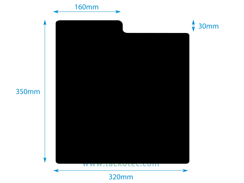 Intercalaire de séparation pour disques vinyles 33T, noir