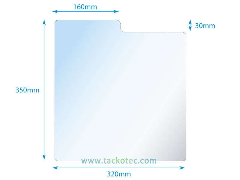 Intercalaire de séparation pour disques vinyles 33T, transparent