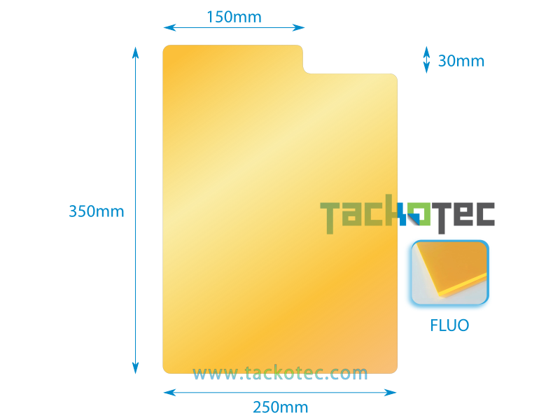 Intercalaire couleur orange fluo pour bd avec onglets