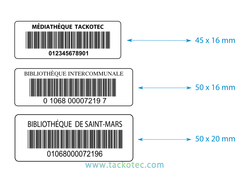 Étiquettes simples blanches