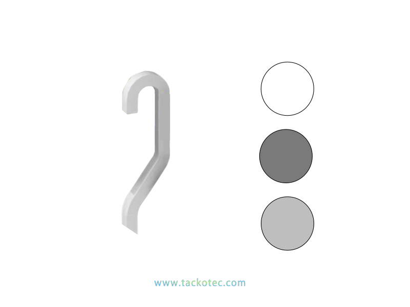 Tige aluminium tête canne coudée