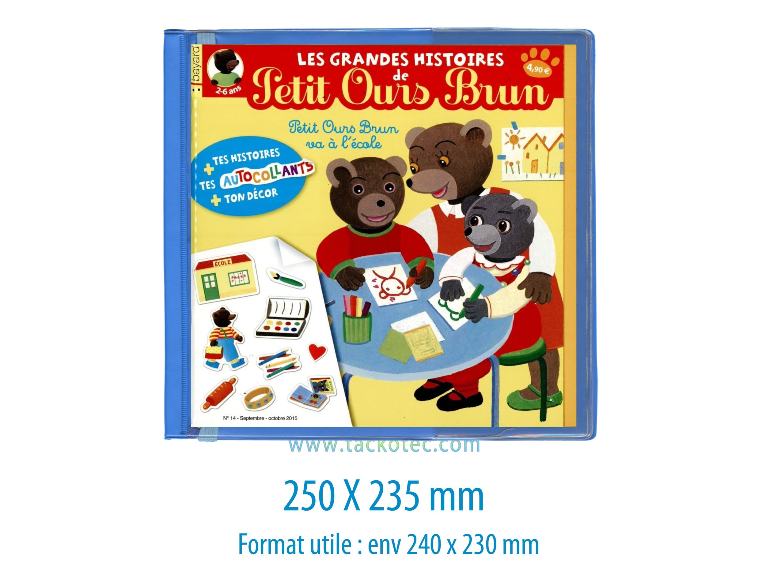 PORTE REVUE H 250mm X L 235mm BLEU CLAIR