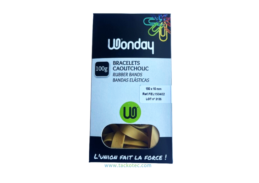 Élastiques blonds larges