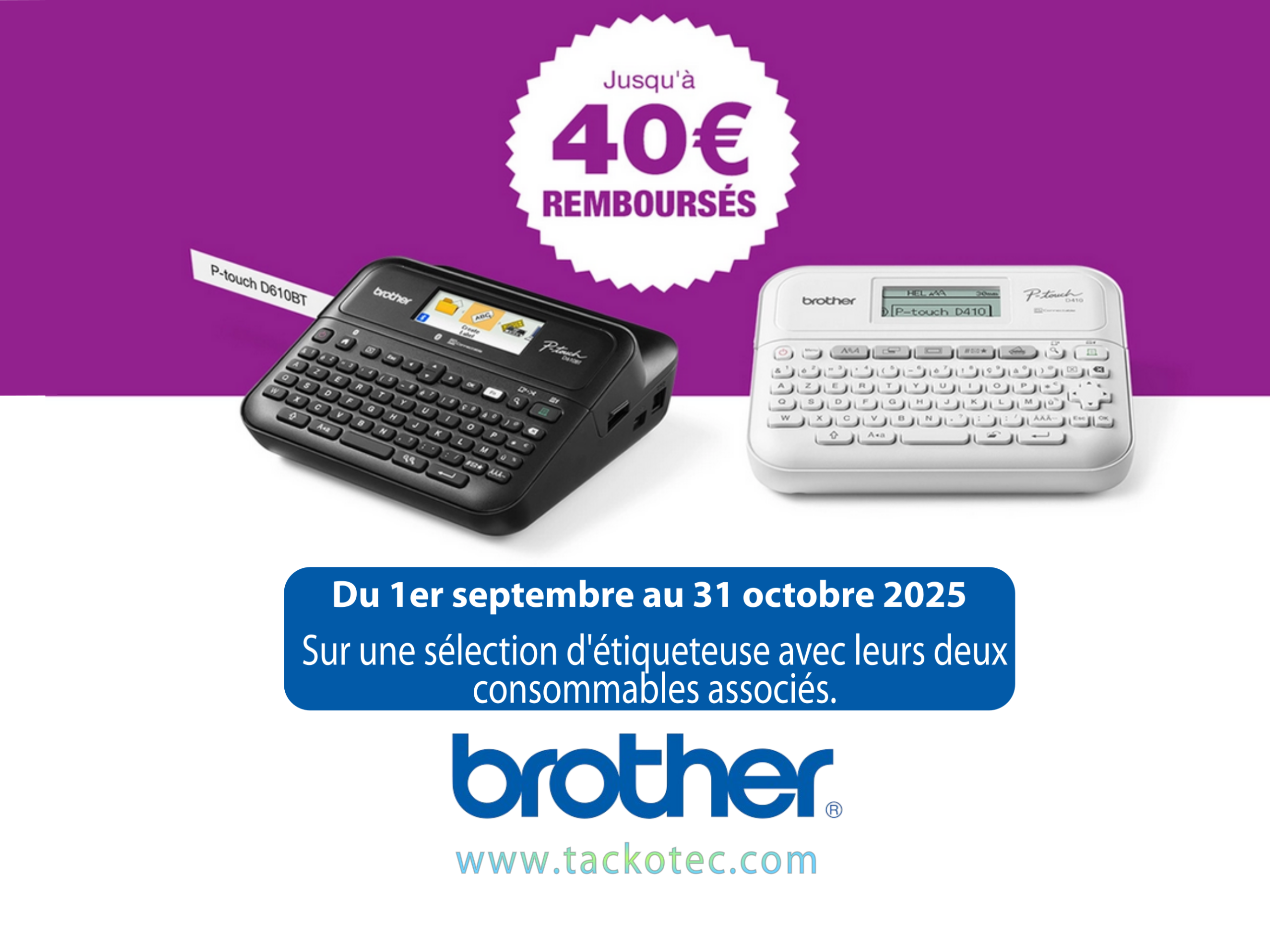 Promotions étiqueteuses Brother