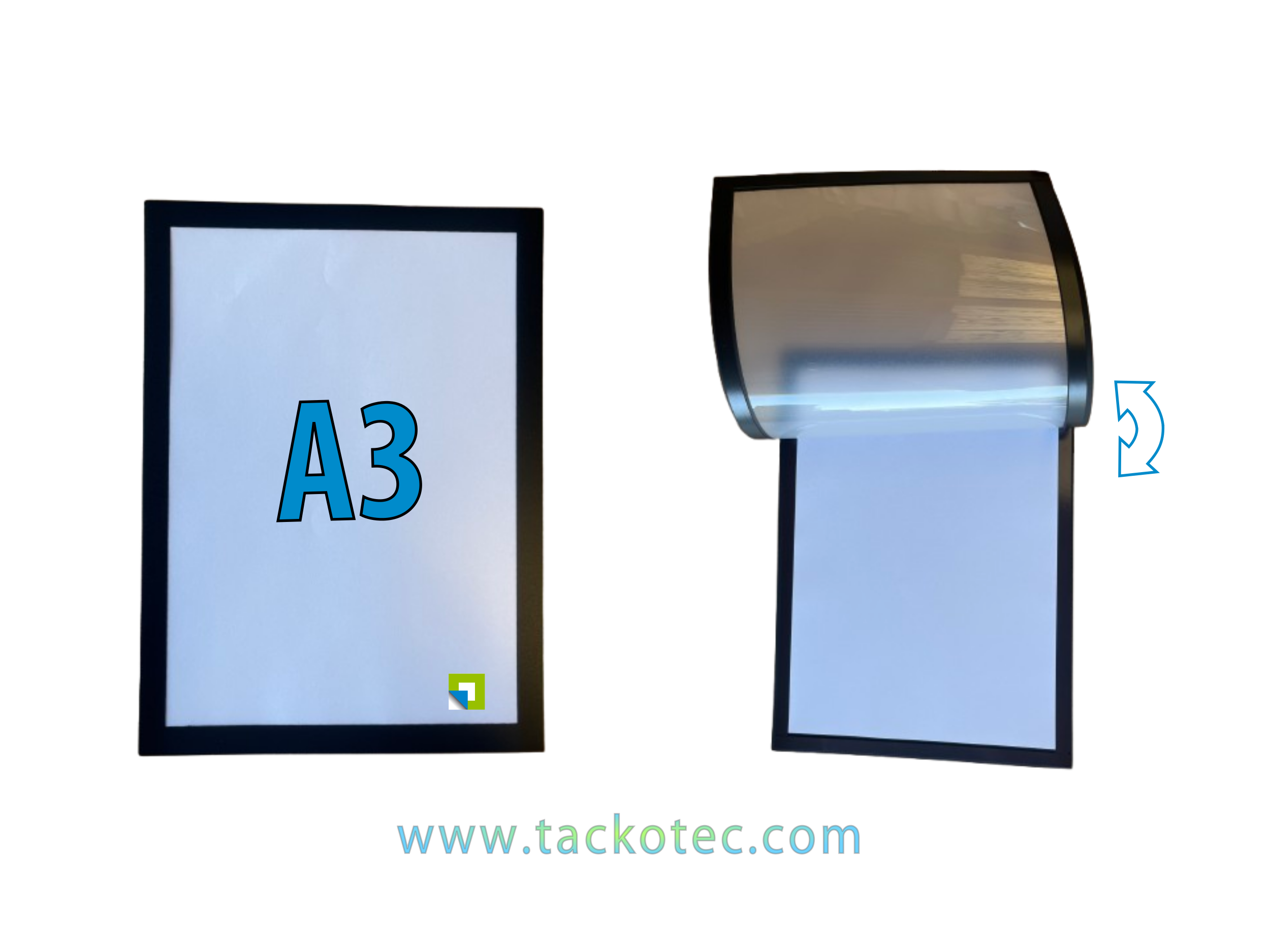 Pochette porte affiche transparent A3