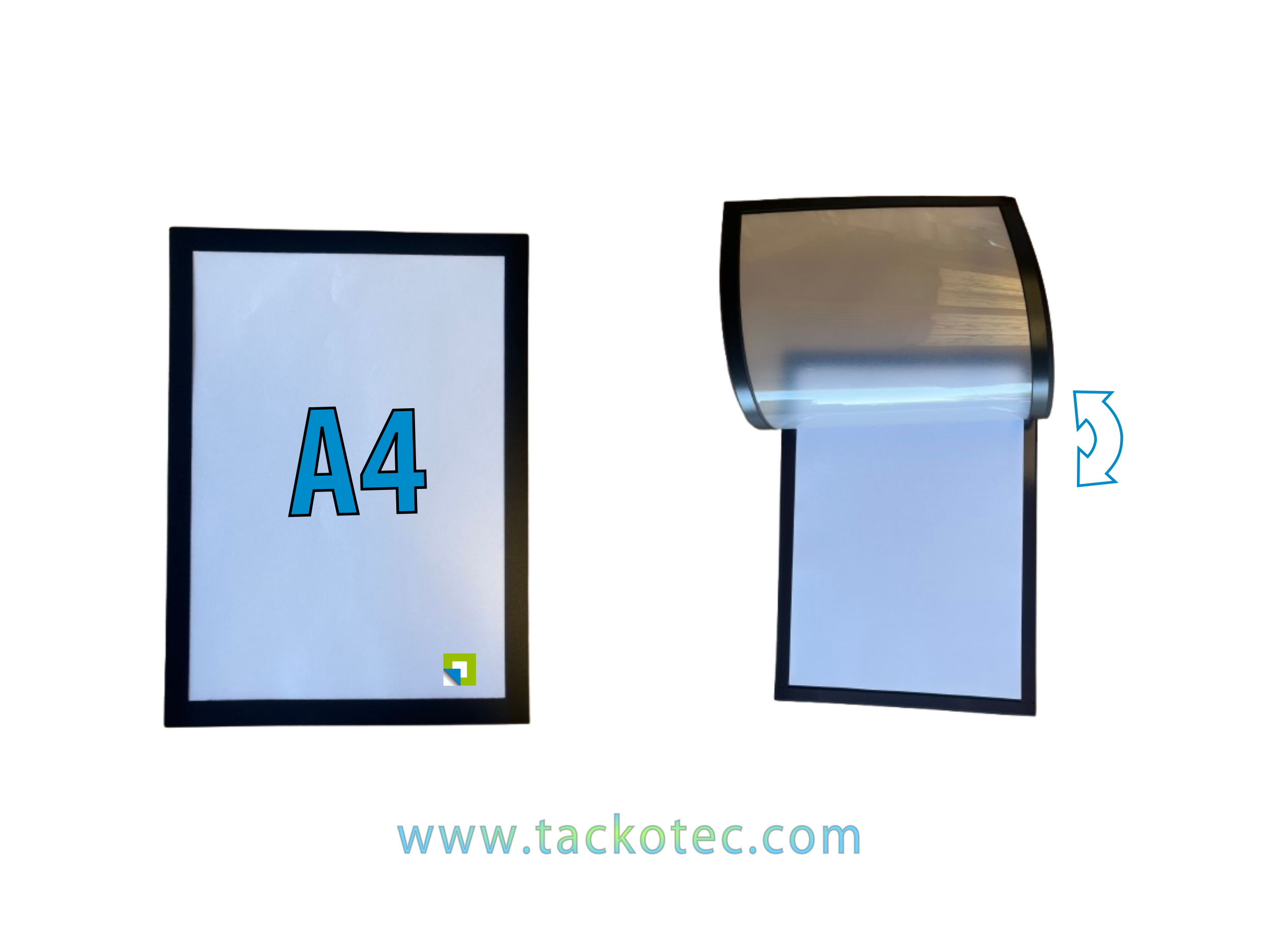 Pochette porte affiche transparent A4