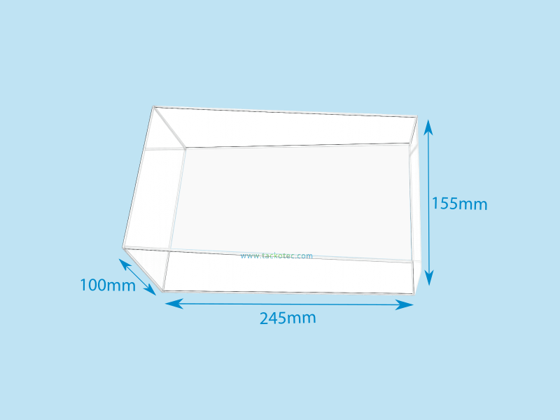 Bac pour dvd facing en plexiglas