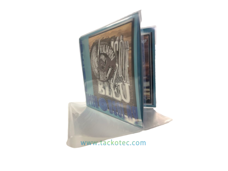 Pochettes pour 2 disques vinyles 33t avec rabat.